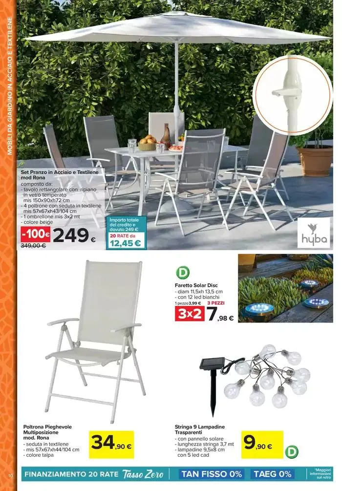 Stile e comfort all'aperto da 1 aprile a 30 aprile di 2025 - Pagina del volantino 10