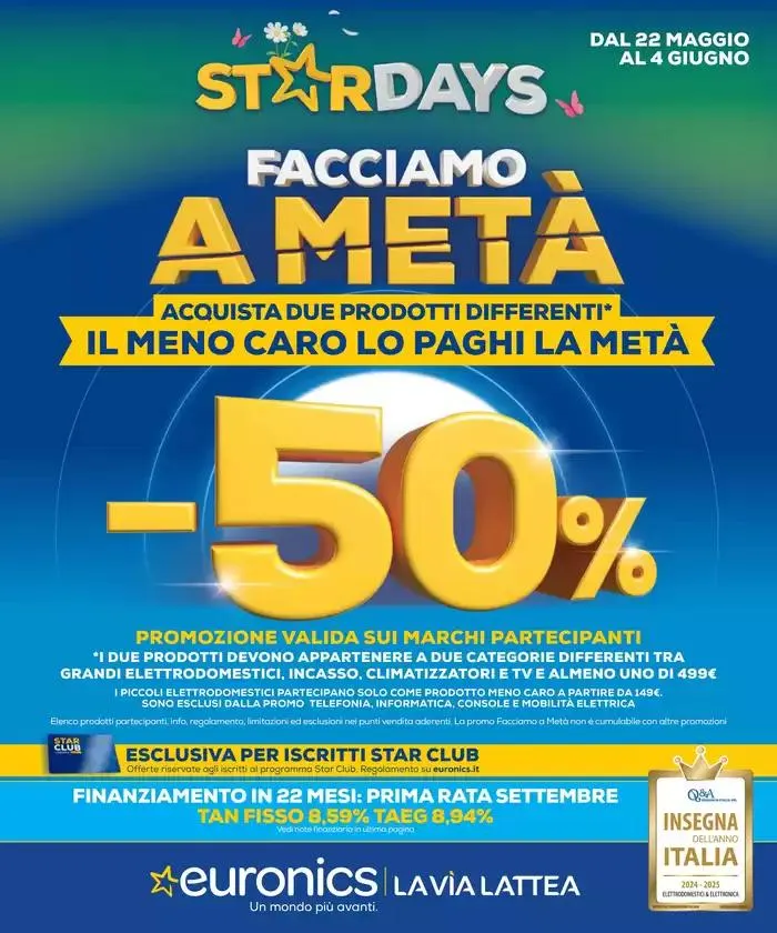 Star Days - Facciamo a metà da 22 maggio a 4 giugno di 2025 - Pagina del volantino 1