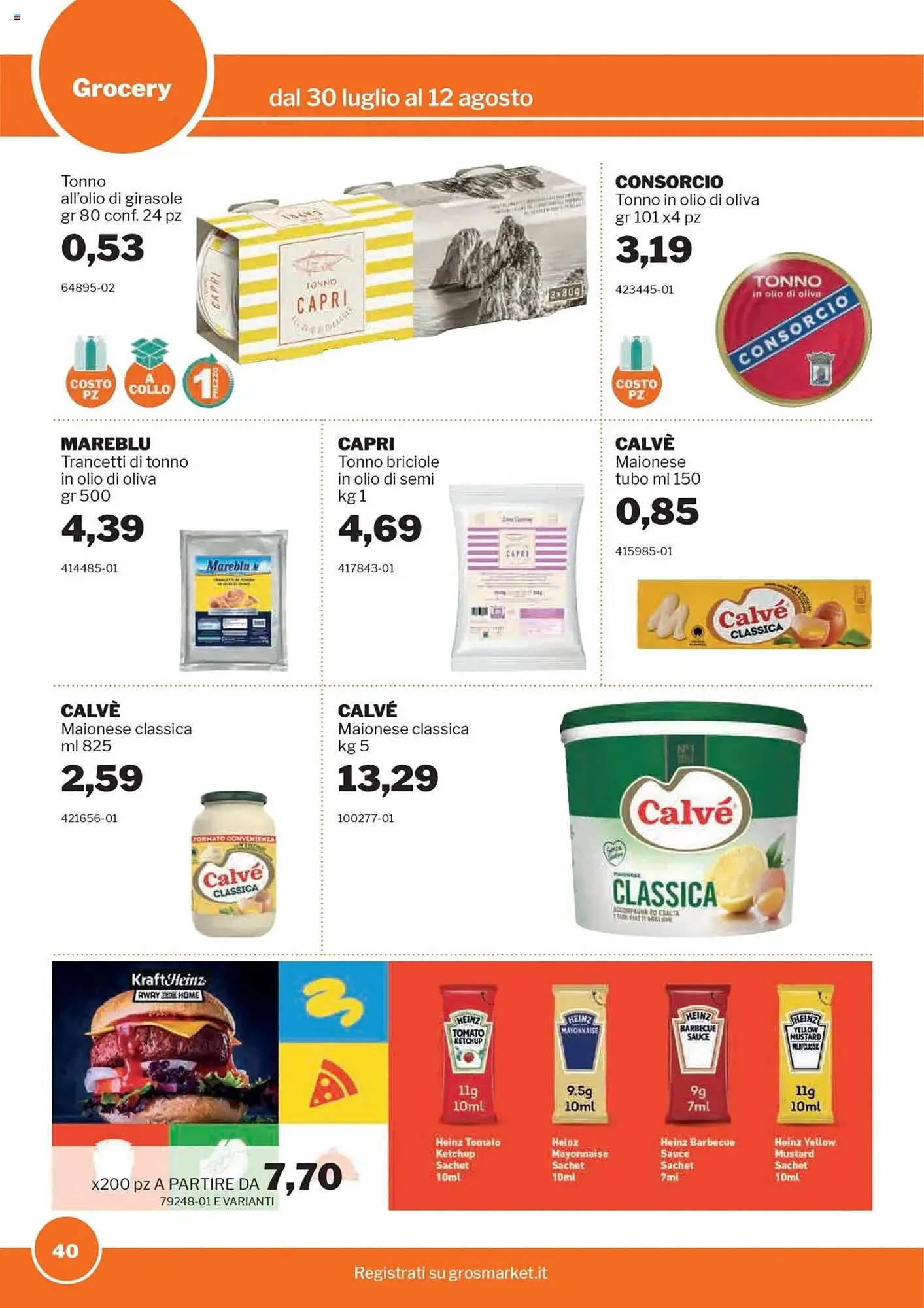 Volantino GrosMarket da 30 luglio a 12 agosto di 2025 - Pagina del volantino 40
