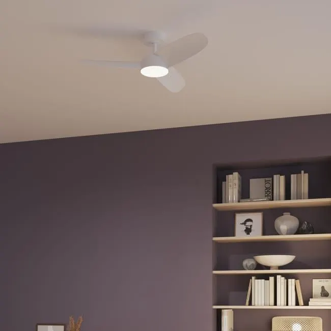 Ventilatore da soffitto Huelva bianco, D. 107 cm INSPIRE