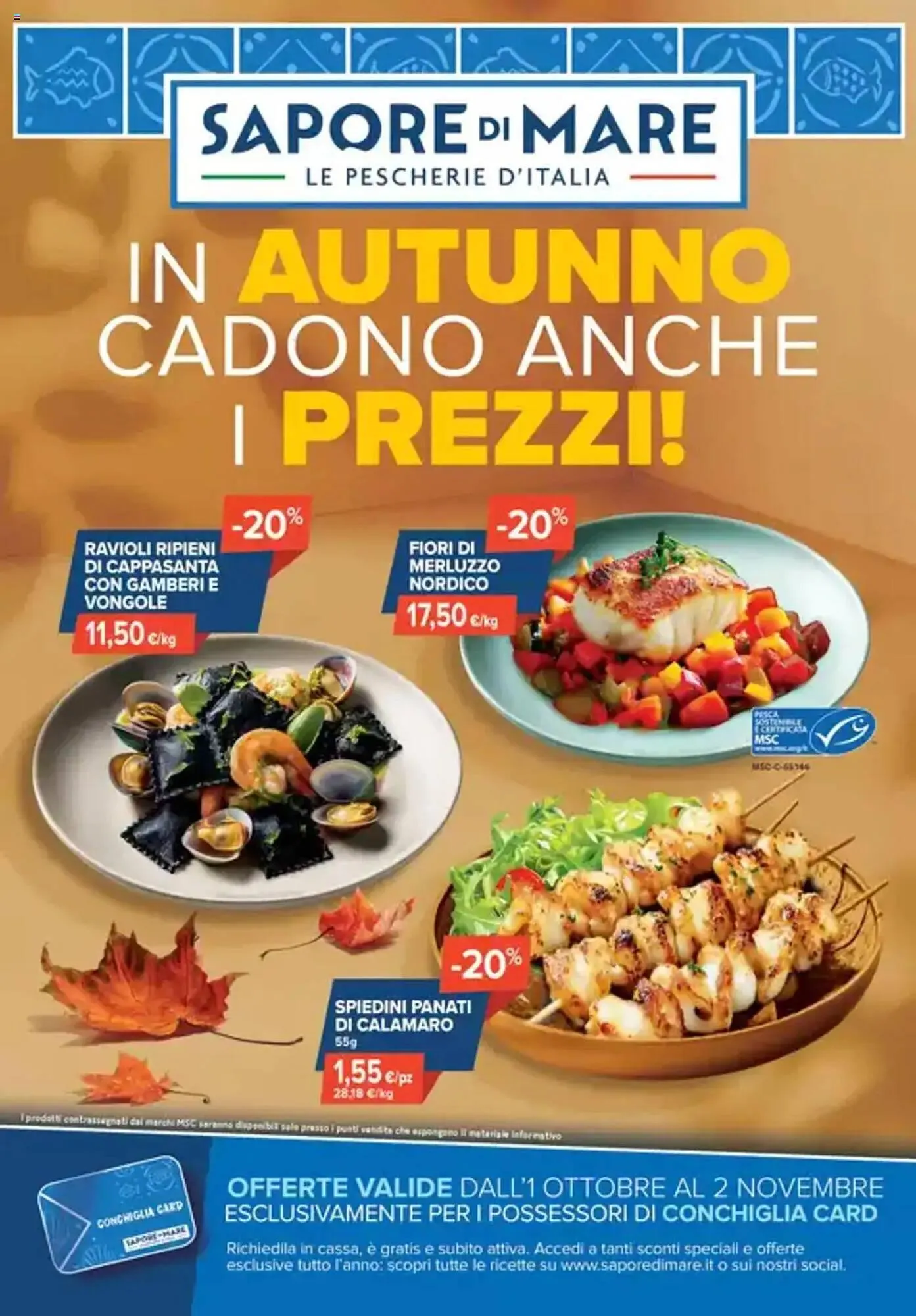 Volantino Sapore di Mare da 1 ottobre a 2 novembre di 2025 - Pagina del volantino 1