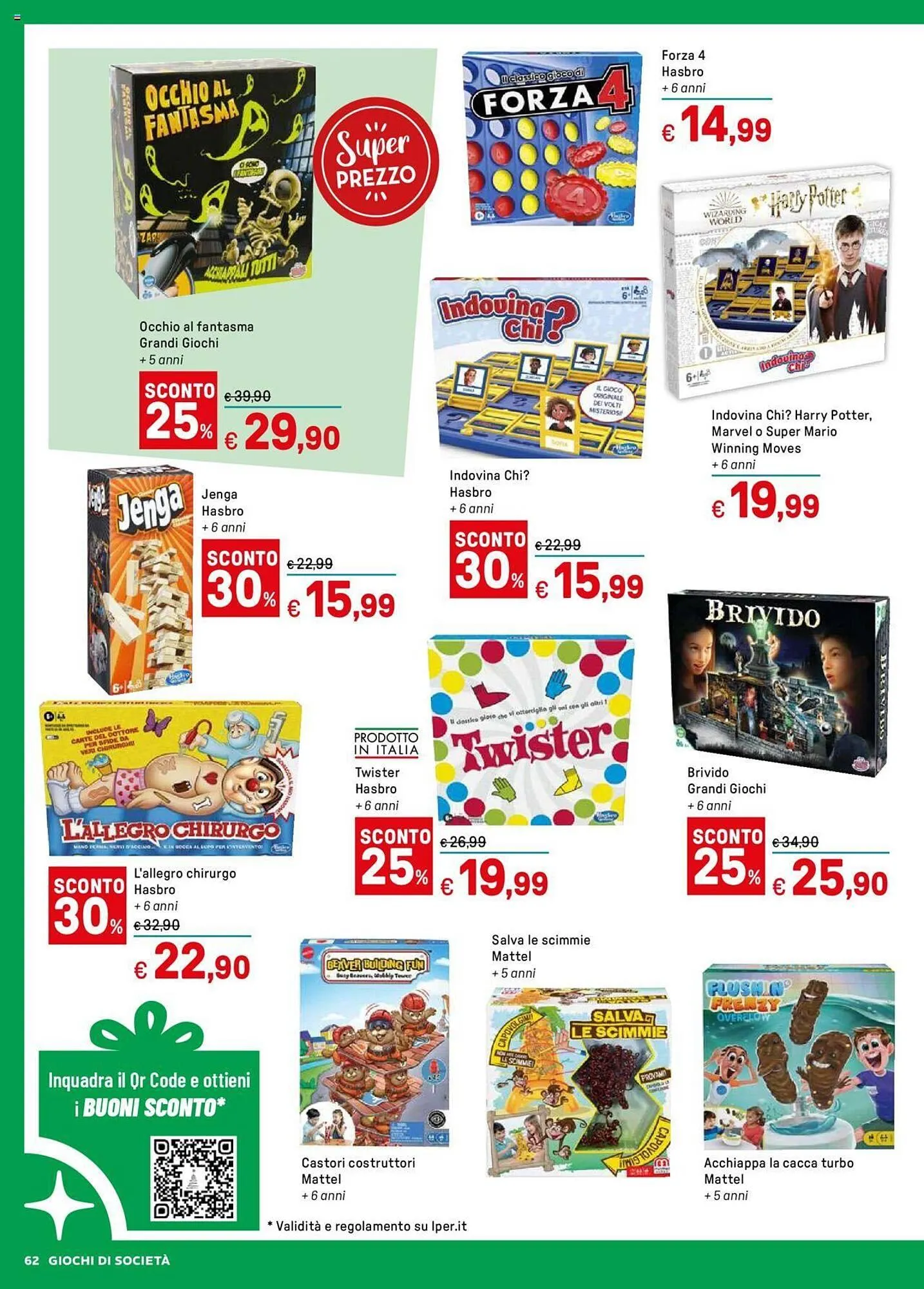 Volantino Iper La Grande da 4 novembre a 24 dicembre di 2024 - Pagina del volantino 62