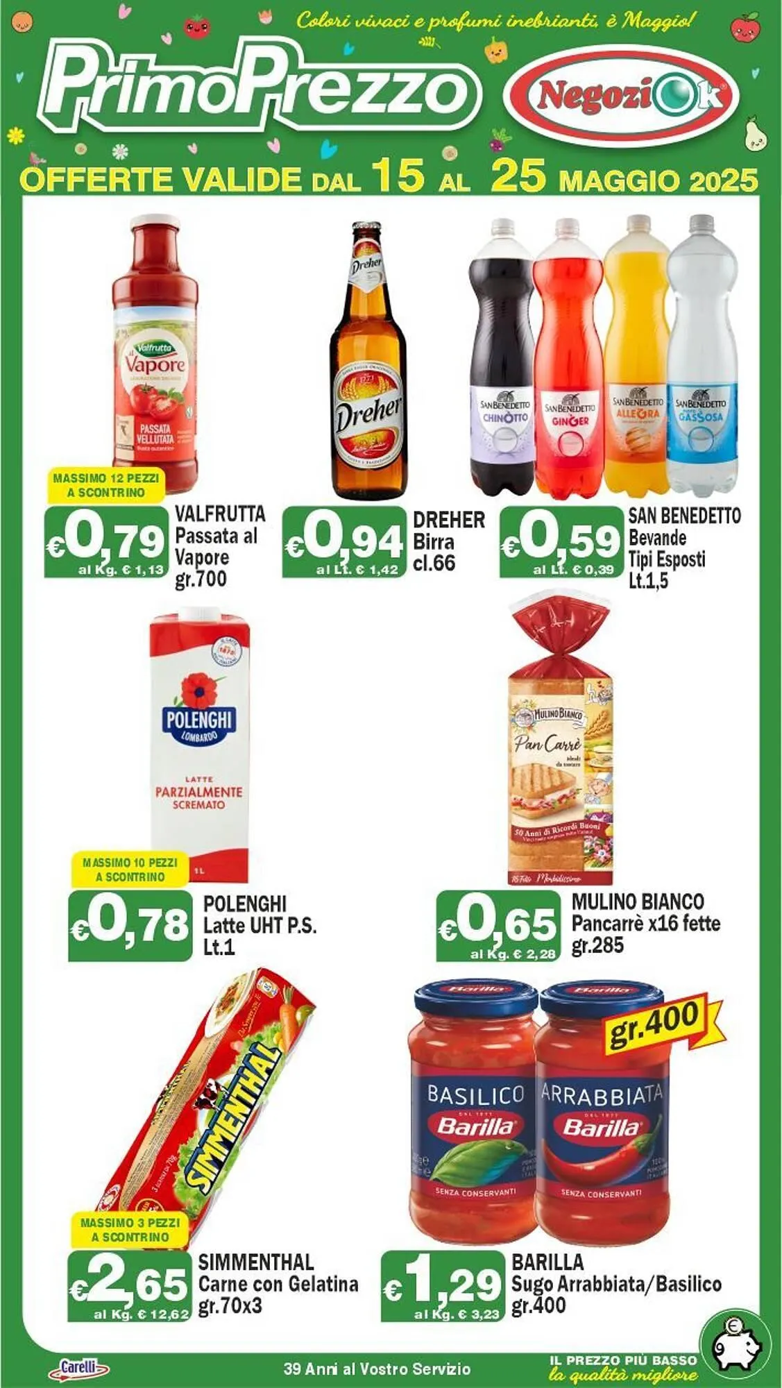Volantino Primo Prezzo da 15 maggio a 25 maggio di 2025 - Pagina del volantino 1