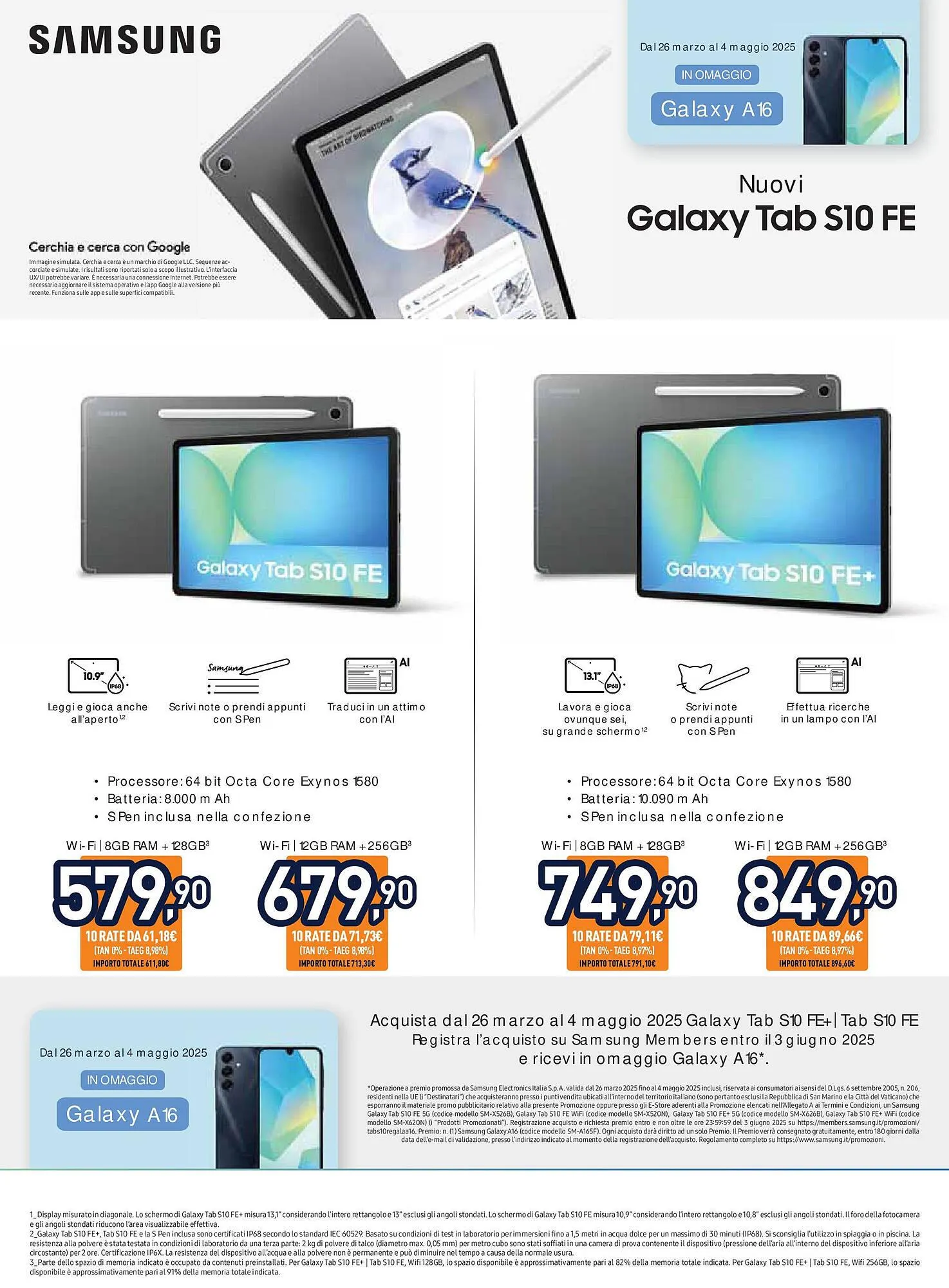 Volantino Unieuro da 2 aprile a 17 aprile di 2025 - Pagina del volantino 43