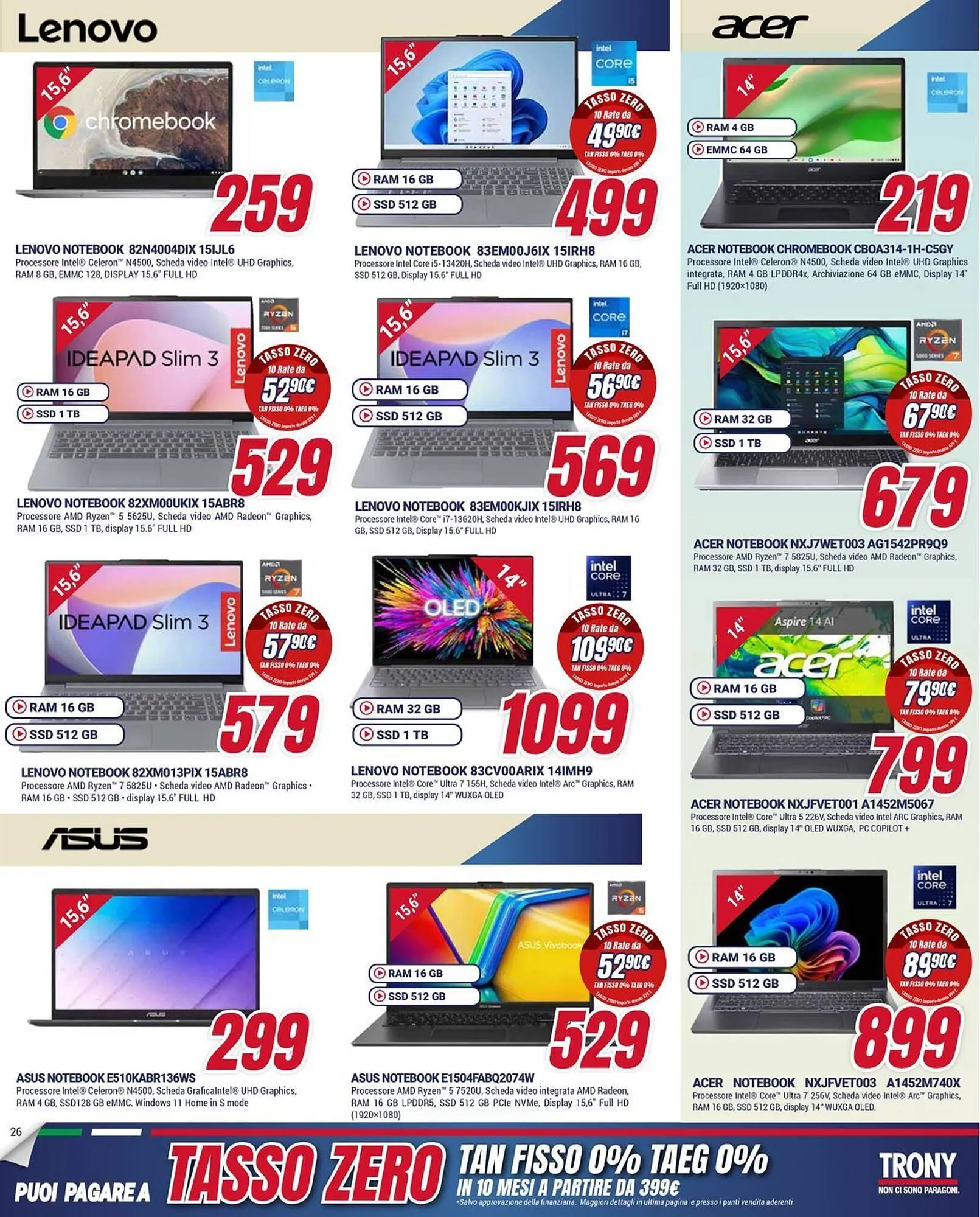 Volantino Trony da 15 gennaio a 4 febbraio di 2026 - Pagina del volantino 26