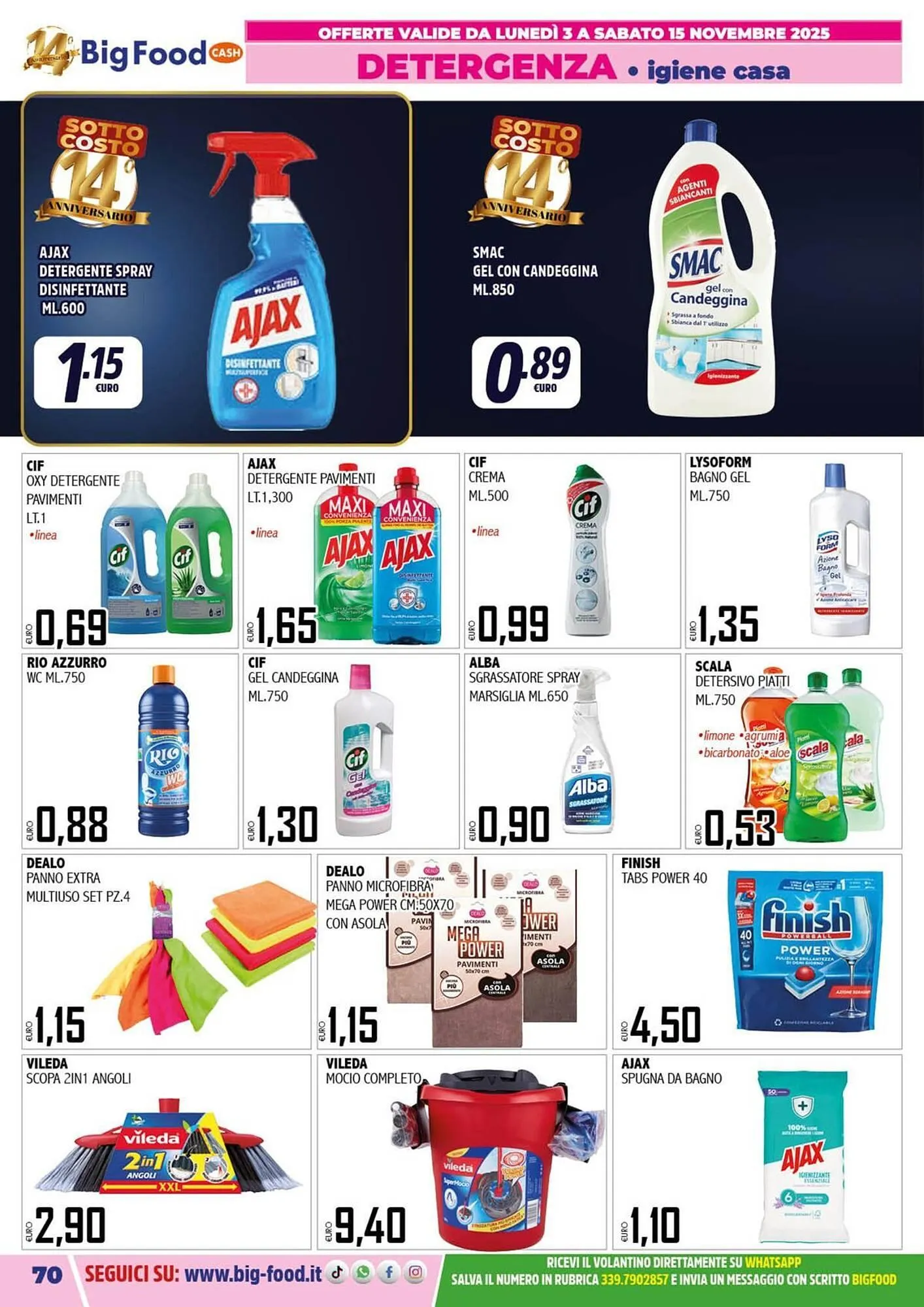 Volantino Big Food da 3 novembre a 15 novembre di 2025 - Pagina del volantino 70