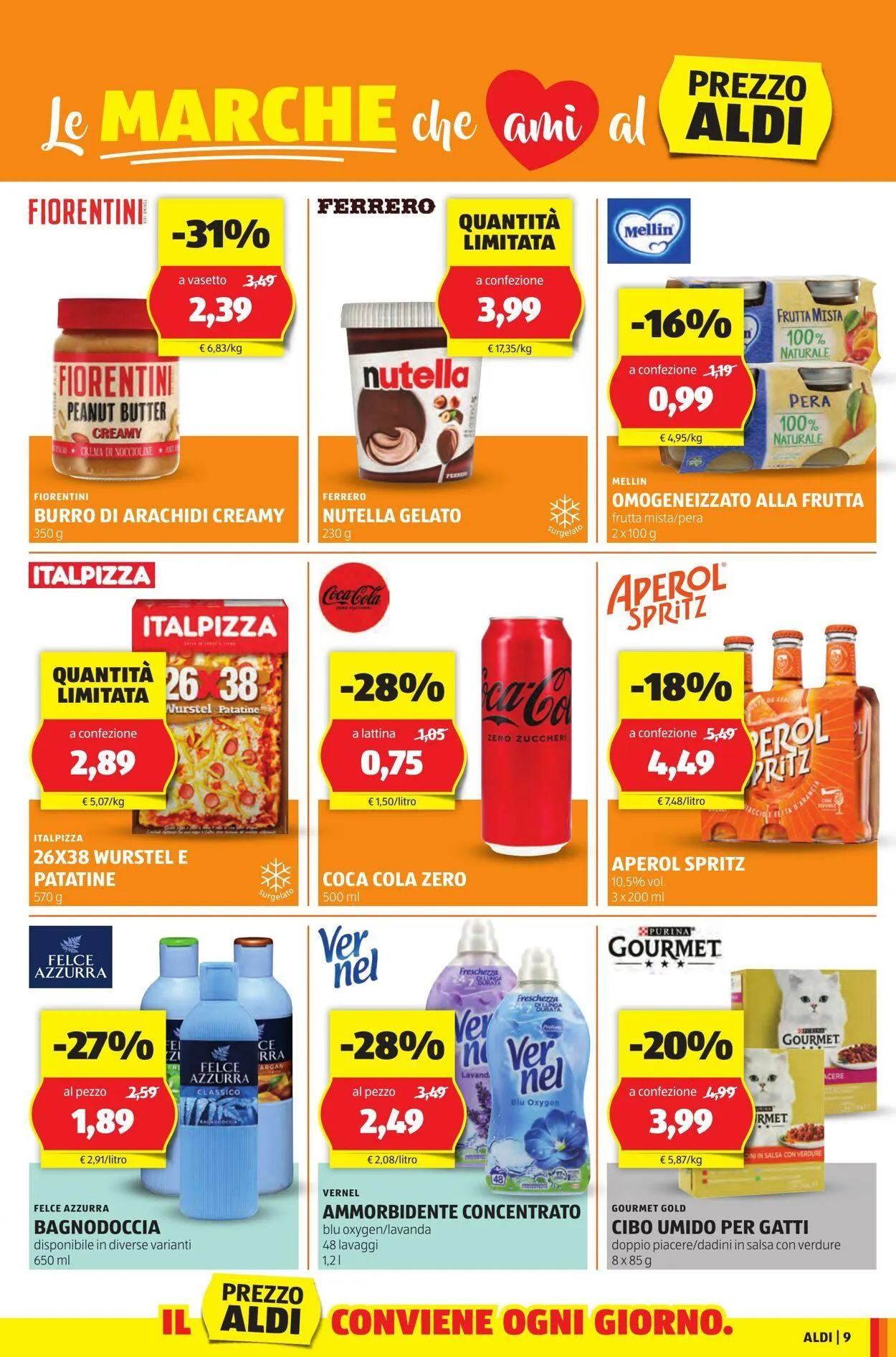 Aldi Volantino attuale da 28 luglio a 3 agosto di 2025 - Pagina del volantino 9