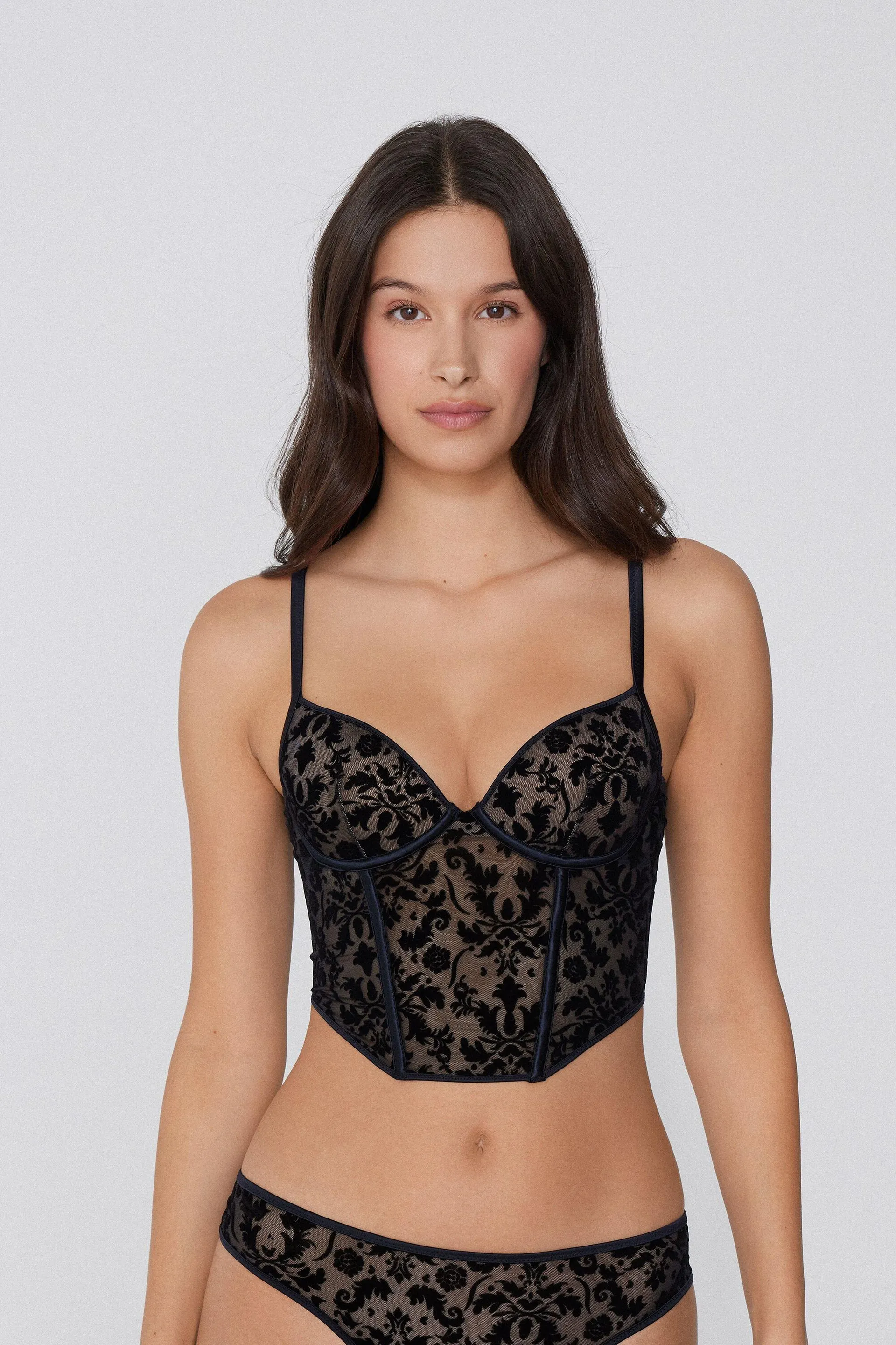 Reggiseno Bra Top Velvet Noir