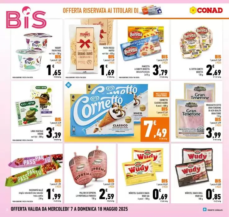 BIS Prendi 2, Paghi 1 da 7 maggio a 18 maggio di 2025 - Pagina del volantino 2