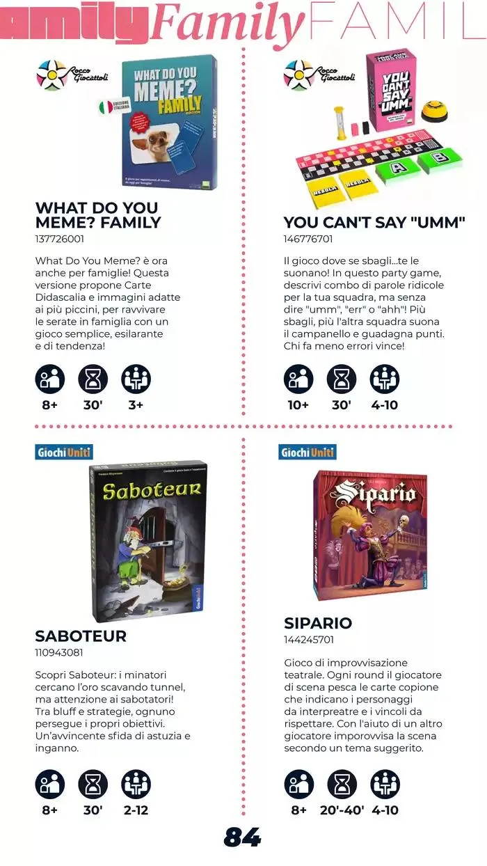 Catalogo Giochi di Società da 1 marzo a 15 marzo di 2025 - Pagina del volantino 84