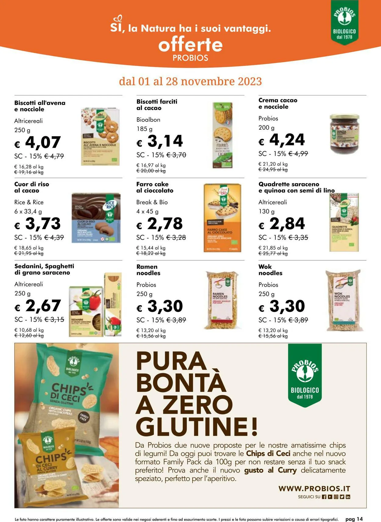 Natura Sì Volantino attuale da 25 ottobre a 8 novembre di 2023 - Pagina del volantino 14