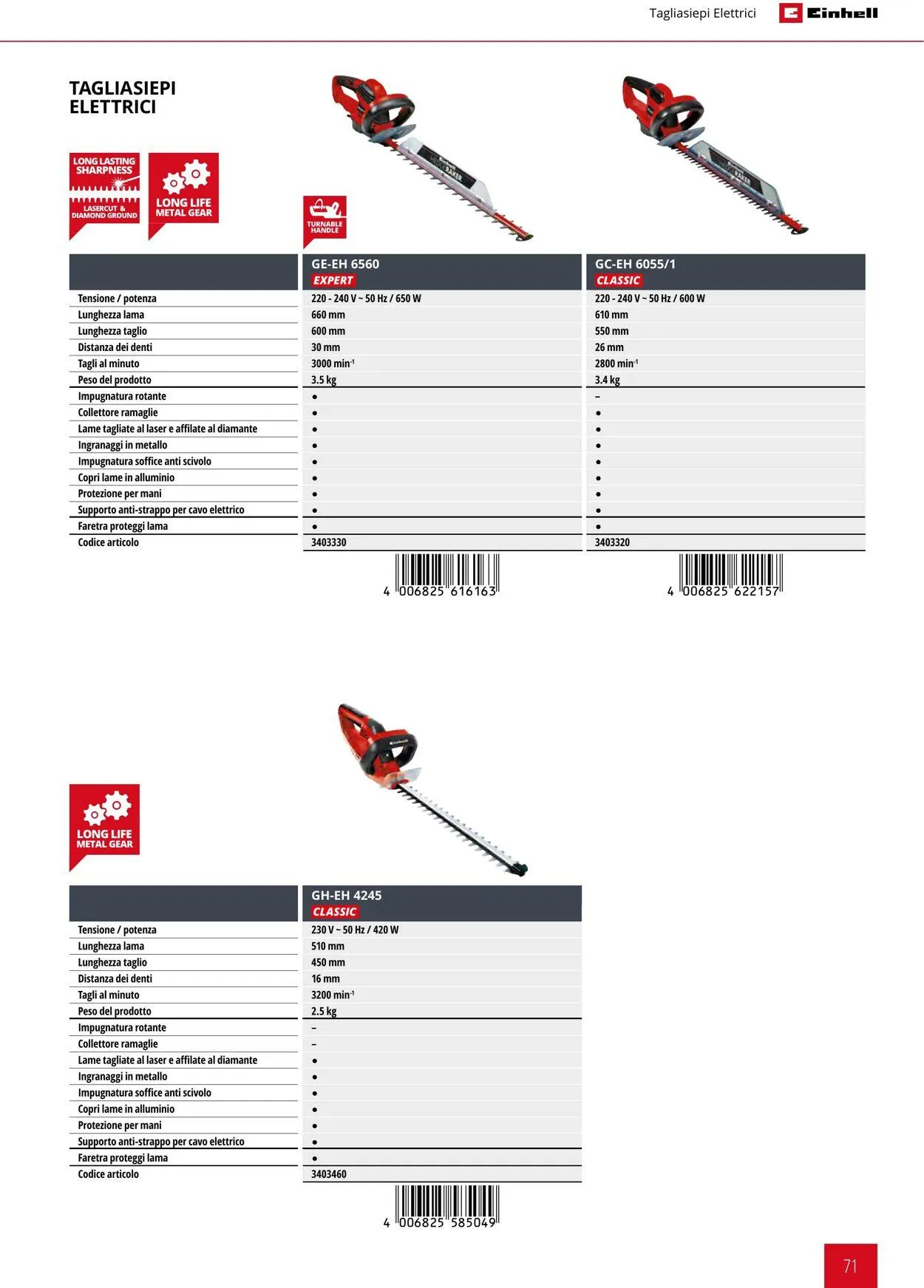 Einhell da 17 giugno a 17 settembre di 2025 - Pagina del volantino 71
