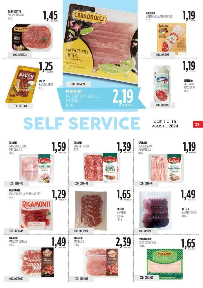 Carico Cash & Carry  da 1 agosto a 15 agosto di 2024 - Pagina del volantino 23