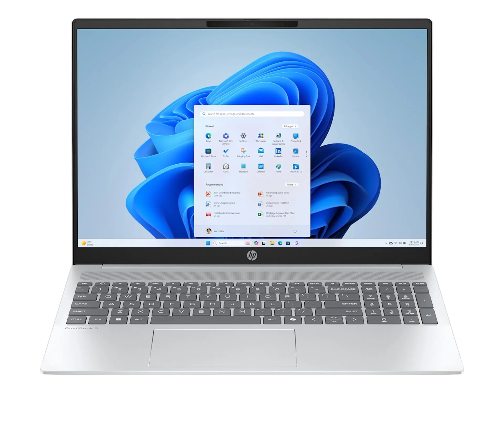 HP - Notebook HP OmniBook 5 AI 16 - af1007nl, Windows 11 Home, 16", Intel® Core™ Ultra 5, 16GB RAM, 512GB SSD, 2K