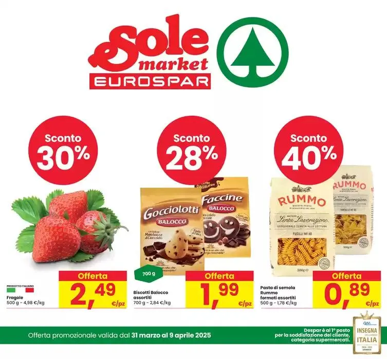 Volantino Sconti fino al 50% da 31 marzo a 9 aprile di 2025 - Pagina del volantino 1