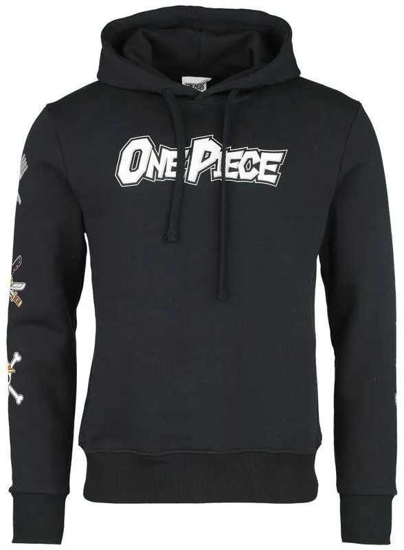 Luffy - Zoro - Sanji | Felpa con cappuccio | nero | One Piece
