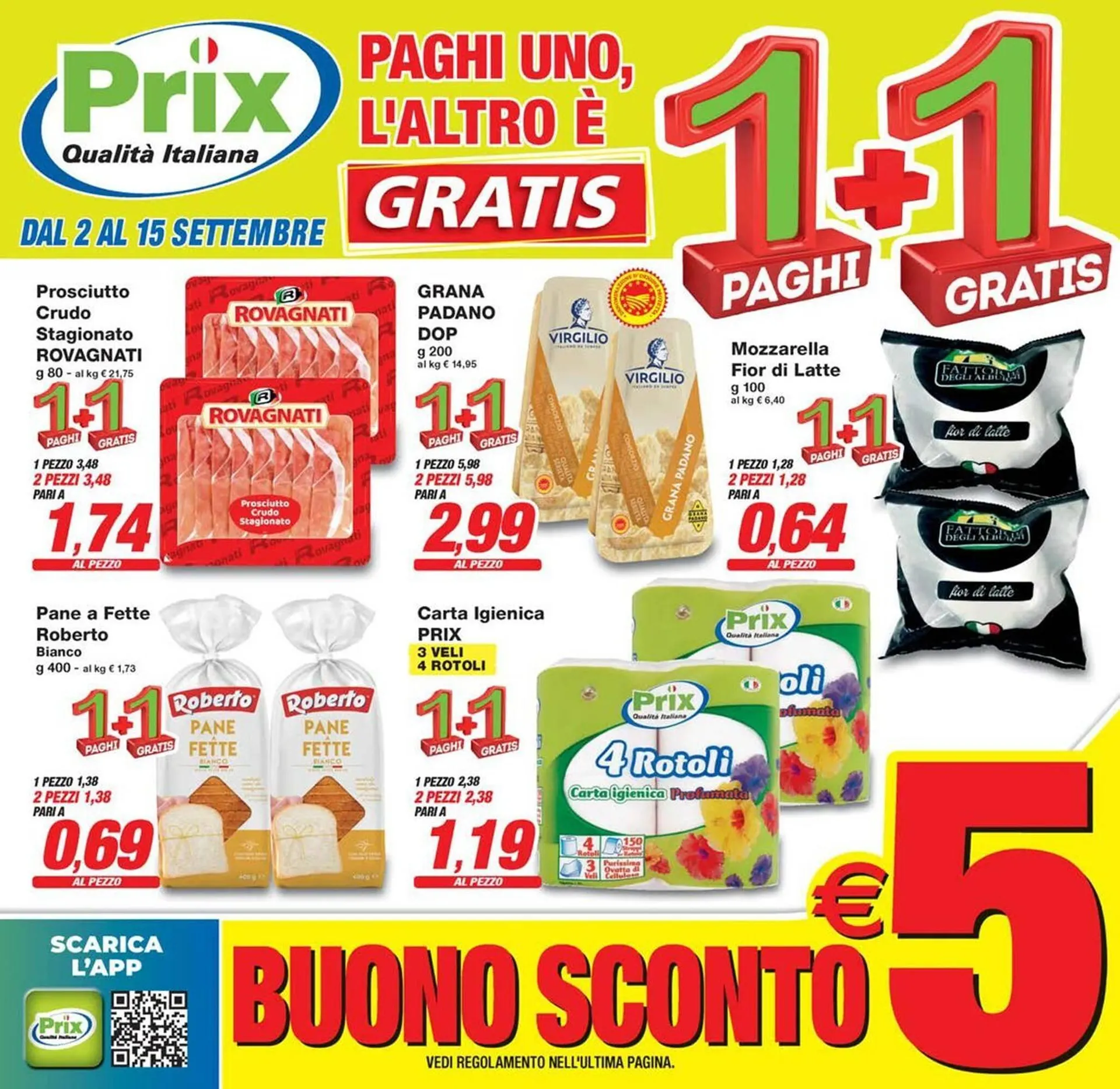 volantino Prix Quality da 2 settembre a 15 settembre di 2025 - Pagina del volantino 1