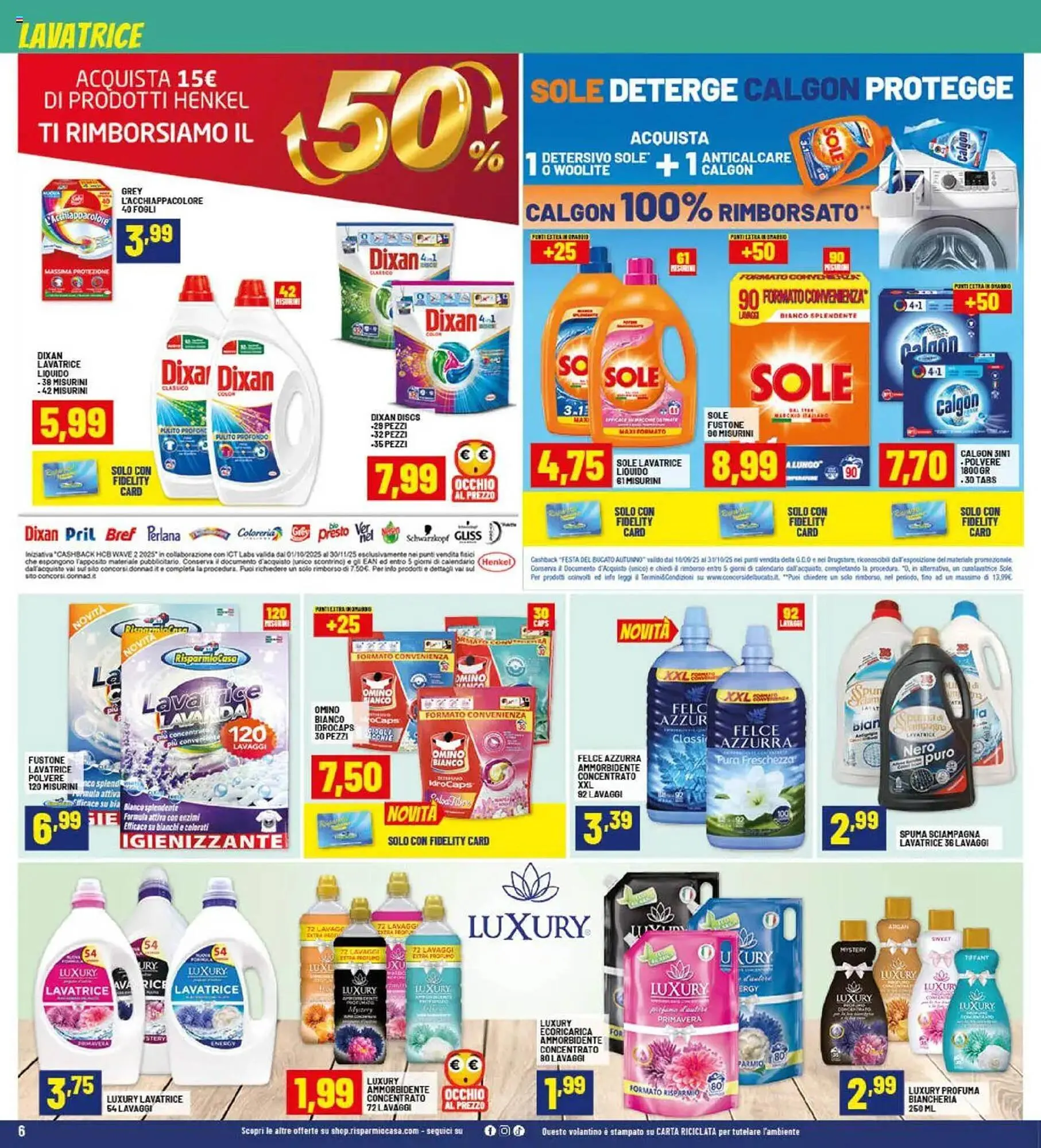 Volantino Risparmio Casa da 25 settembre a 12 ottobre di 2025 - Pagina del volantino 6