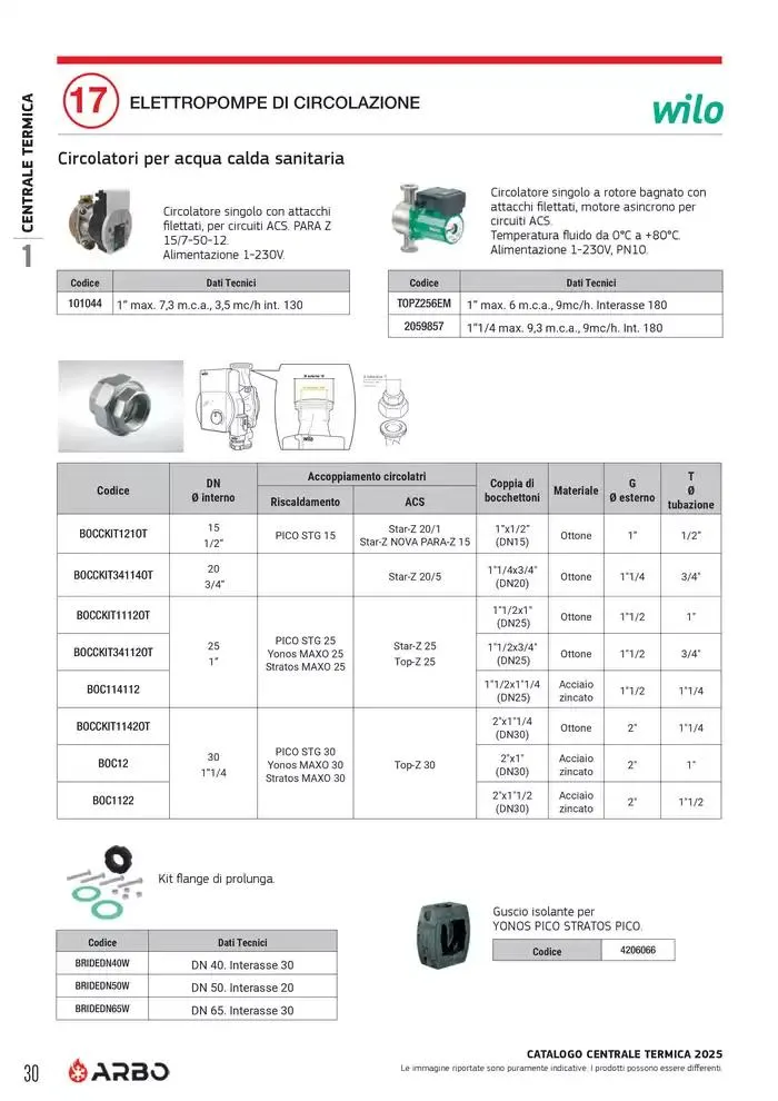 Catalogo Centrale termica 2025  da 8 aprile a 31 dicembre di 2025 - Pagina del volantino 30