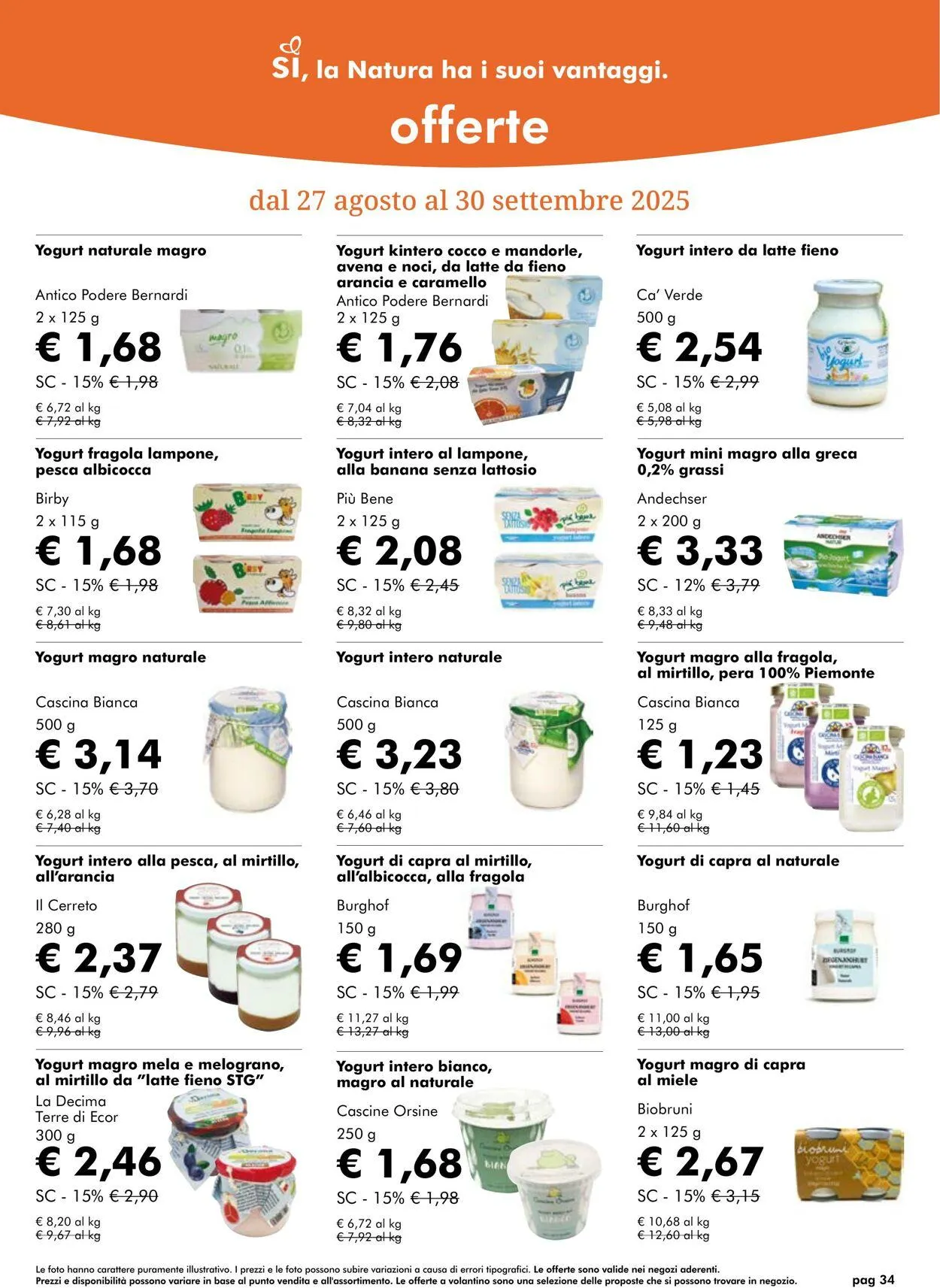 Natura Sì Volantino attuale da 9 ottobre a 23 ottobre di 2025 - Pagina del volantino 34