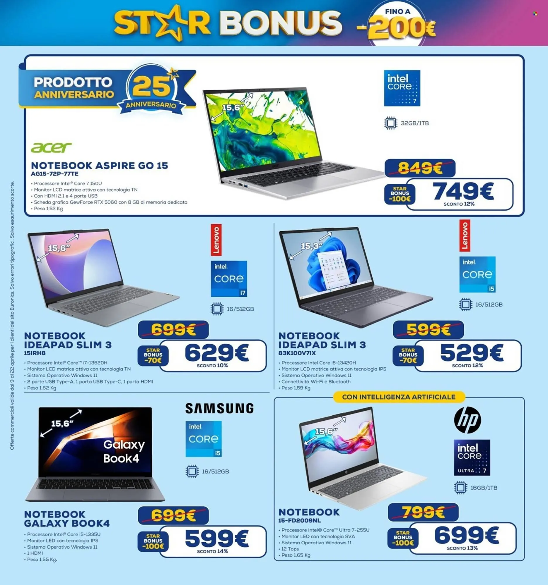 Volantino Euronics da 9 aprile a 22 aprile di 2026 - Pagina del volantino 23