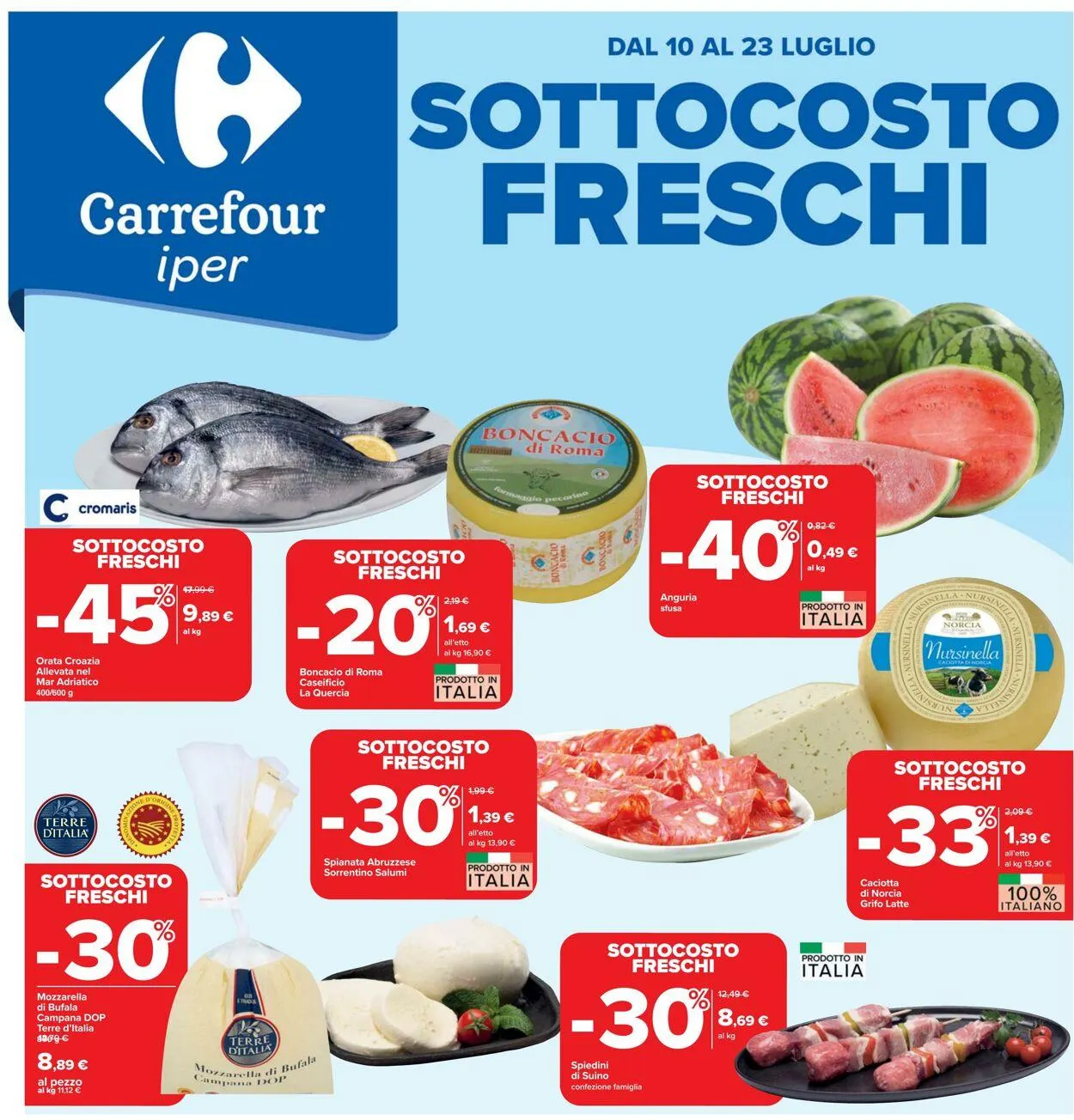 Carrefour Volantino attuale da 10 luglio a 23 luglio di 2025 - Pagina del volantino 1