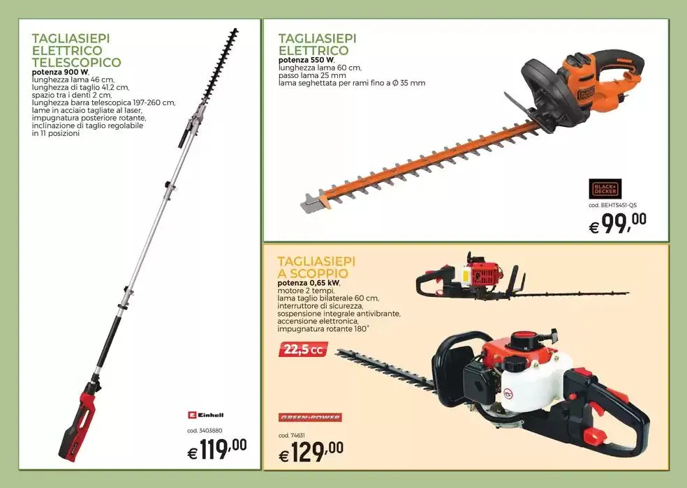 Macchine da giardino da 19 marzo a 22 settembre di 2025 - Pagina del volantino 11