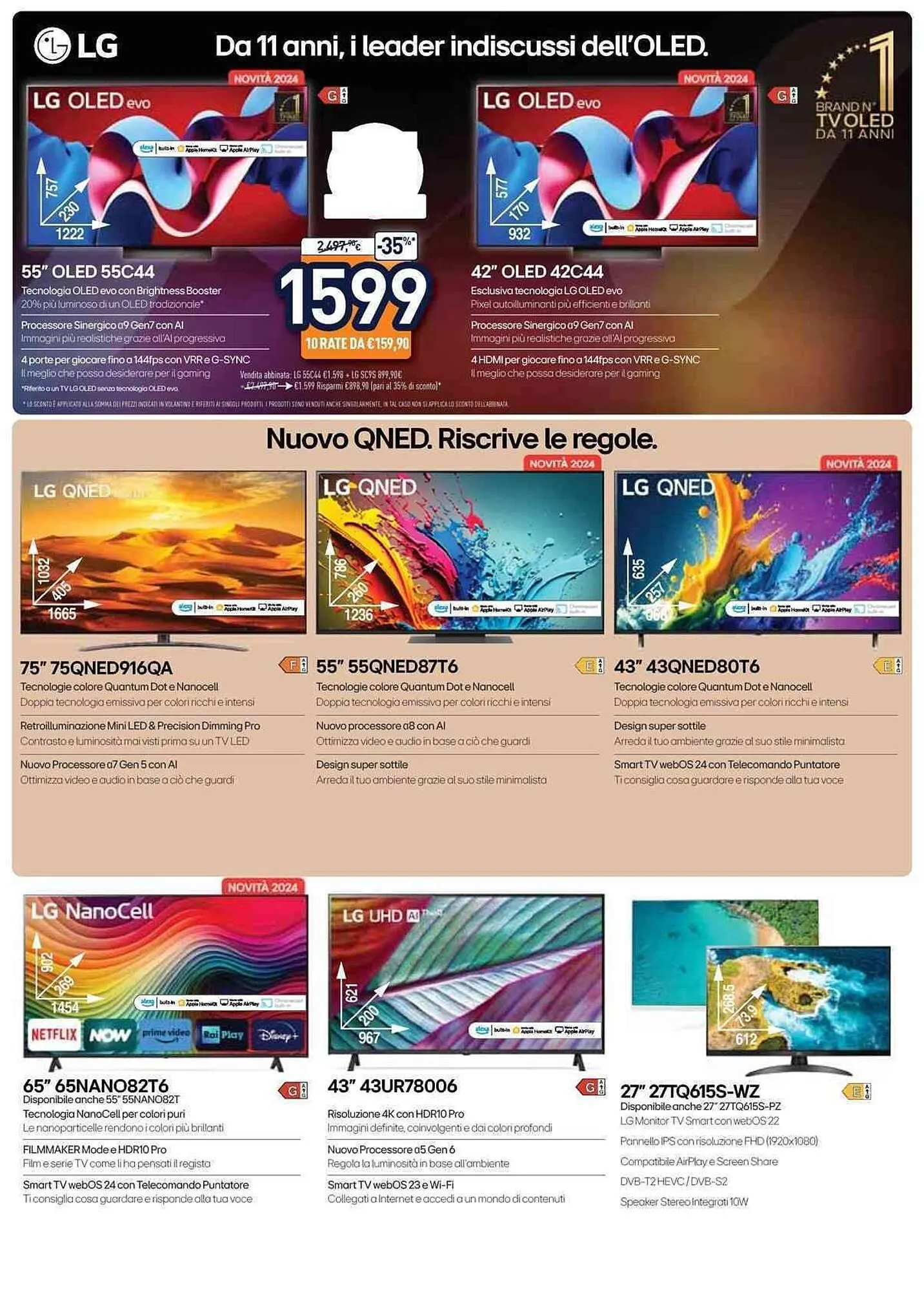 Volantino Unieuro da 20 settembre a 3 ottobre di 2024 - Pagina del volantino 21