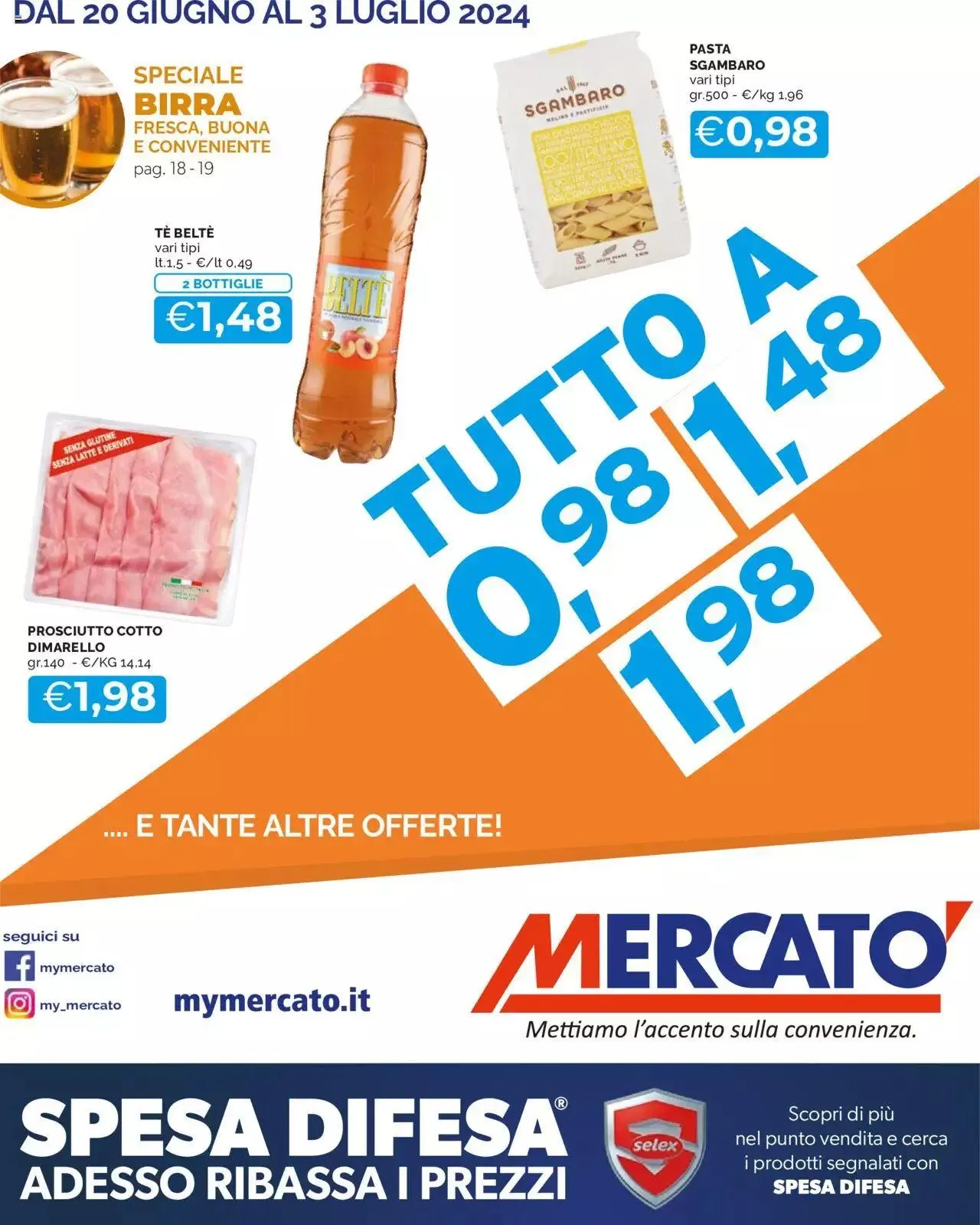 Volantino Mercatò da 20 giugno a 3 luglio di 2024 - Pagina del volantino 1