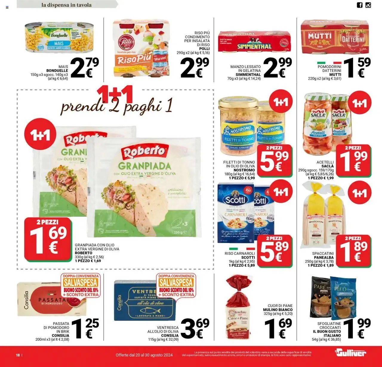Volantino Gulliver da 20 agosto a 30 agosto di 2024 - Pagina del volantino 18