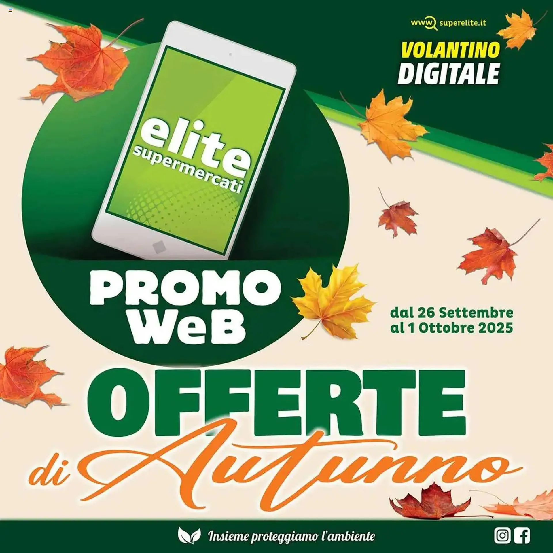Volantino Elite da 26 settembre a 1 ottobre di 2025 - Pagina del volantino 1