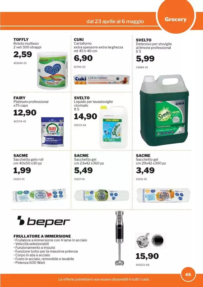 Volantino Food&Beverage da 23 aprile a 6 maggio di 2025 - Pagina del volantino 45