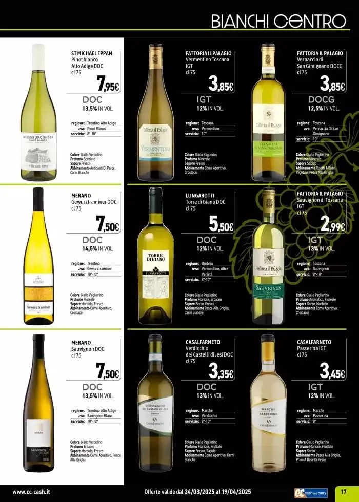 Carta Vini Primavera-Estate 2025 da 24 marzo a 19 aprile di 2025 - Pagina del volantino 17