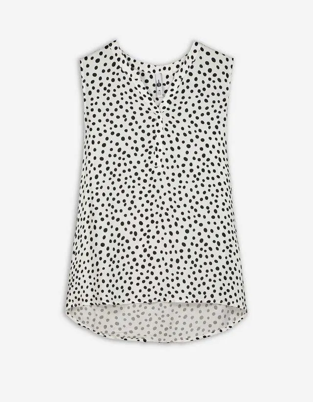 Maglia blusata - Motivo a pois