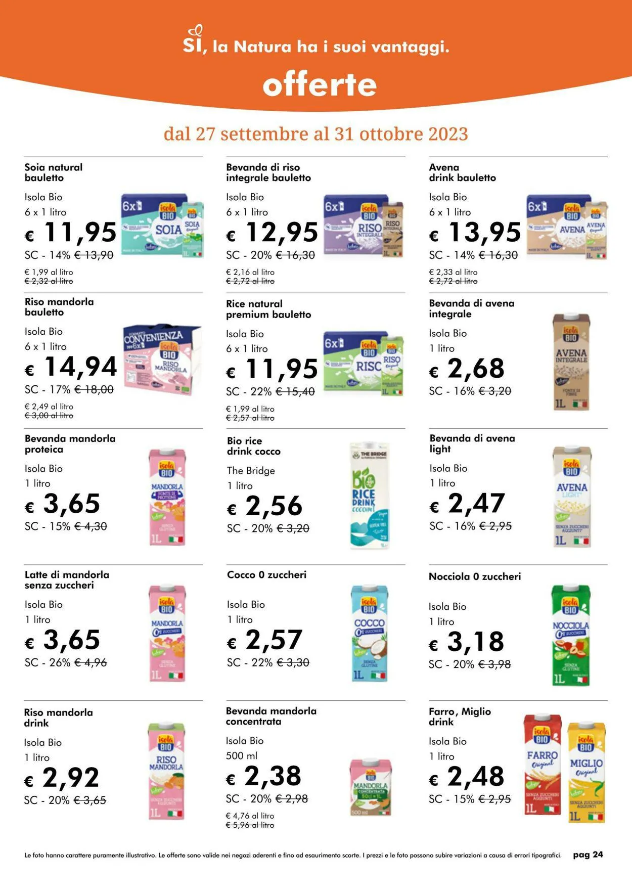 NaturaSì da 1 ottobre a 31 ottobre di 2023 - Pagina del volantino 24