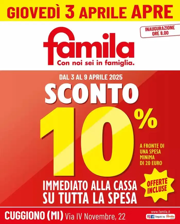 Sconto 10% da 3 aprile a 9 aprile di 2025 - Pagina del volantino 1