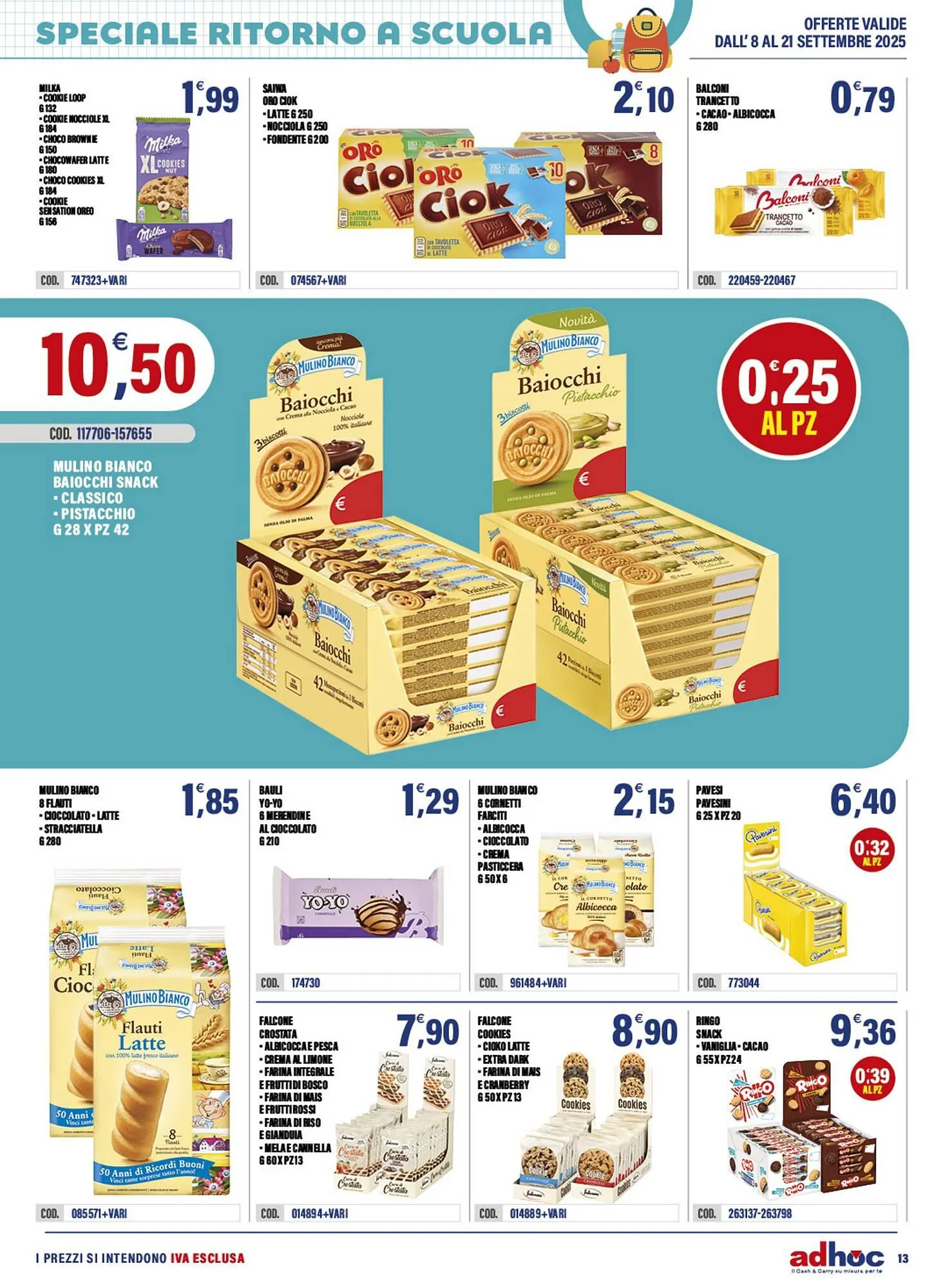 Volantino Adhoc da 8 settembre a 21 settembre di 2025 - Pagina del volantino 13