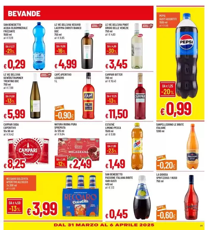 GALASSIA BUONO SPESA 20% + GRANDI MARCHE SC.FINO 50% da 26 marzo a 6 aprile di 2025 - Pagina del volantino 23