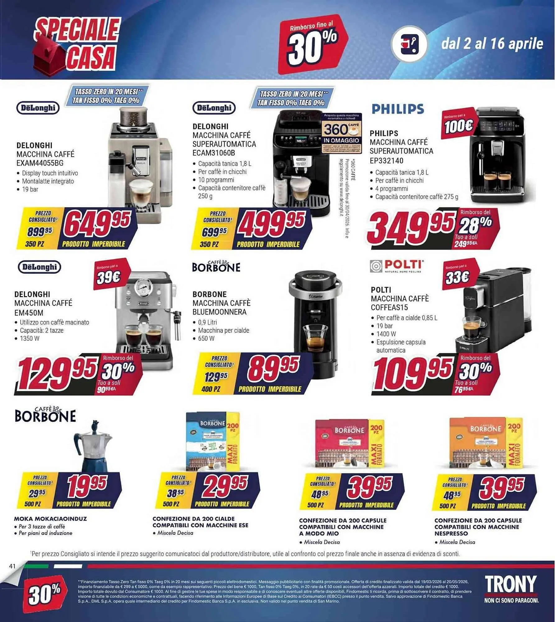 Volantino Trony da 2 aprile a 16 aprile di 2026 - Pagina del volantino 41