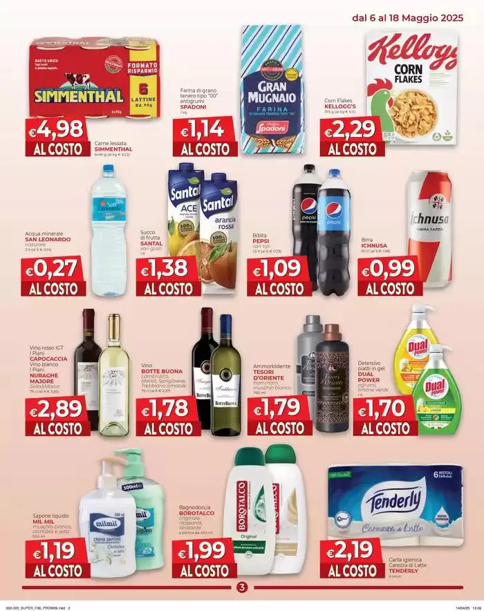 Prezzi al costo! da 6 maggio a 18 maggio di 2025 - Pagina del volantino 3