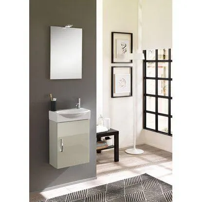 Mobile bagno Compobox mini42 grigio nuvola 42x190x29,5 cm