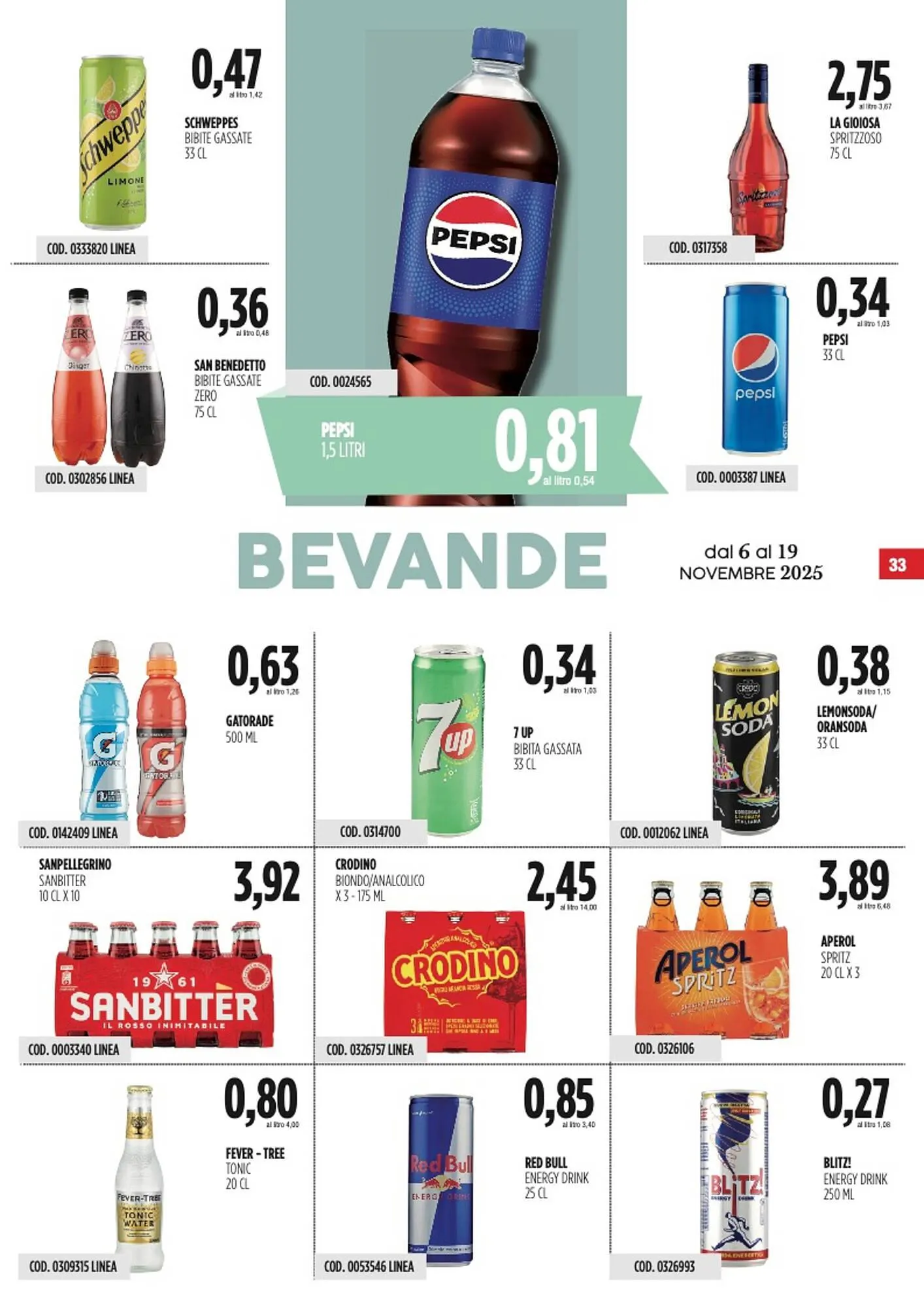 Volantino Carico Cash & Carry da 6 novembre a 19 novembre di 2025 - Pagina del volantino 33