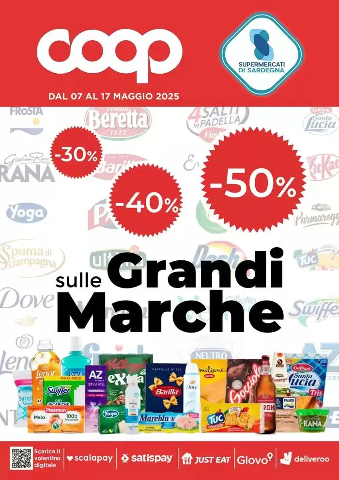 -30% 40% 50% sulle grandi marche da 7 maggio a 17 maggio di 2025 - Pagina del volantino 1