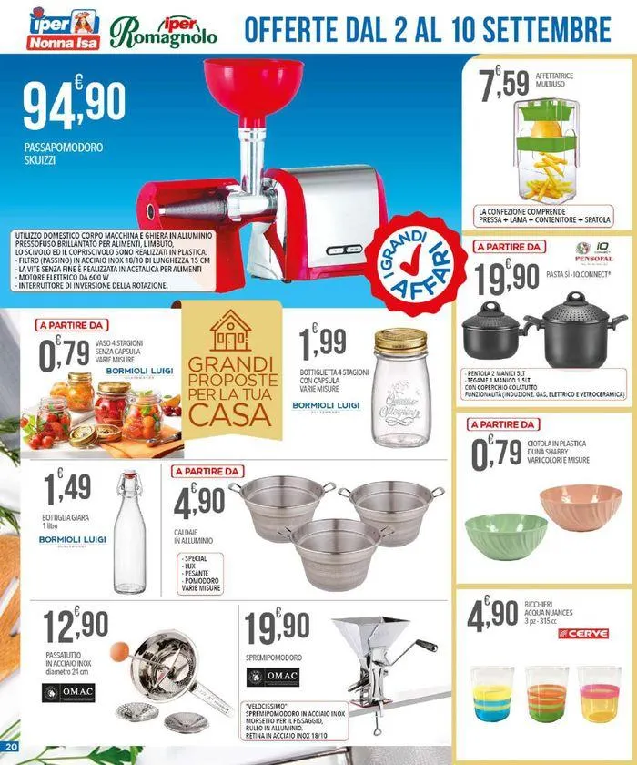 Convenienza di fine estate da 2 settembre a 10 settembre di 2024 - Pagina del volantino 20