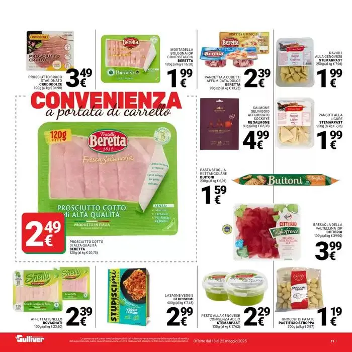 Convenienza a portata di carrello da 13 maggio a 22 maggio di 2025 - Pagina del volantino 11