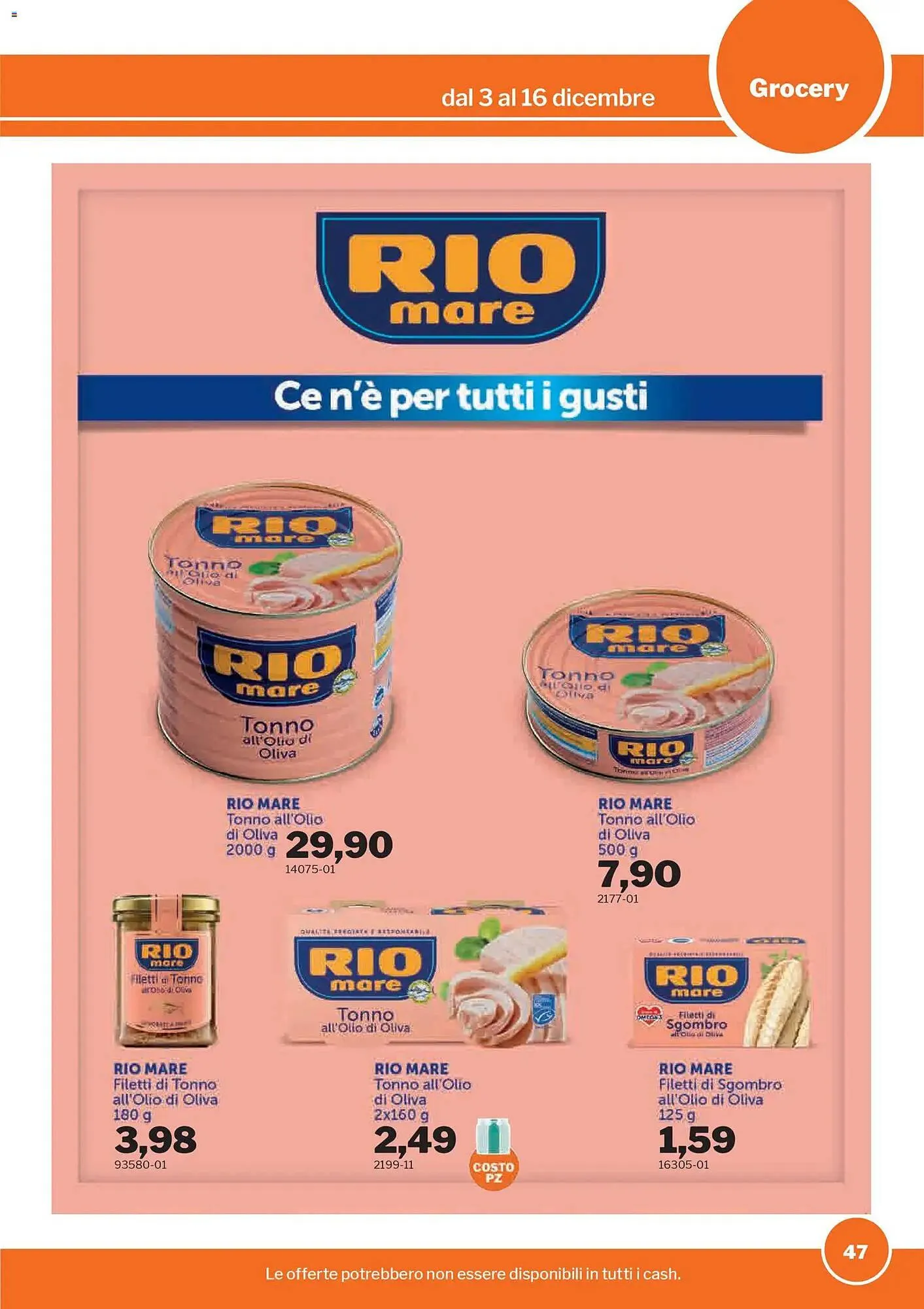 Volantino GrosMarket da 3 dicembre a 16 dicembre di 2025 - Pagina del volantino 47