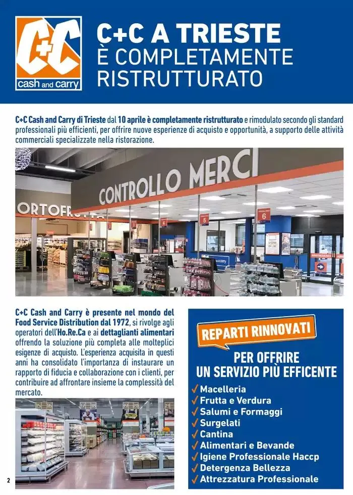 C+C Trieste Completamente Ristrutturato da 8 aprile a 19 aprile di 2025 - Pagina del volantino 2