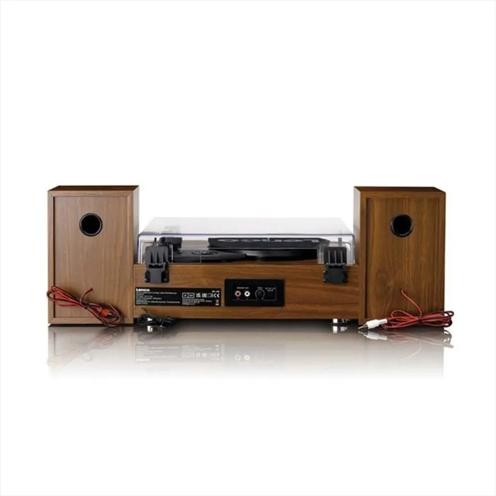 LENCO - Mini HiFi MC-160-WOOD/METAL