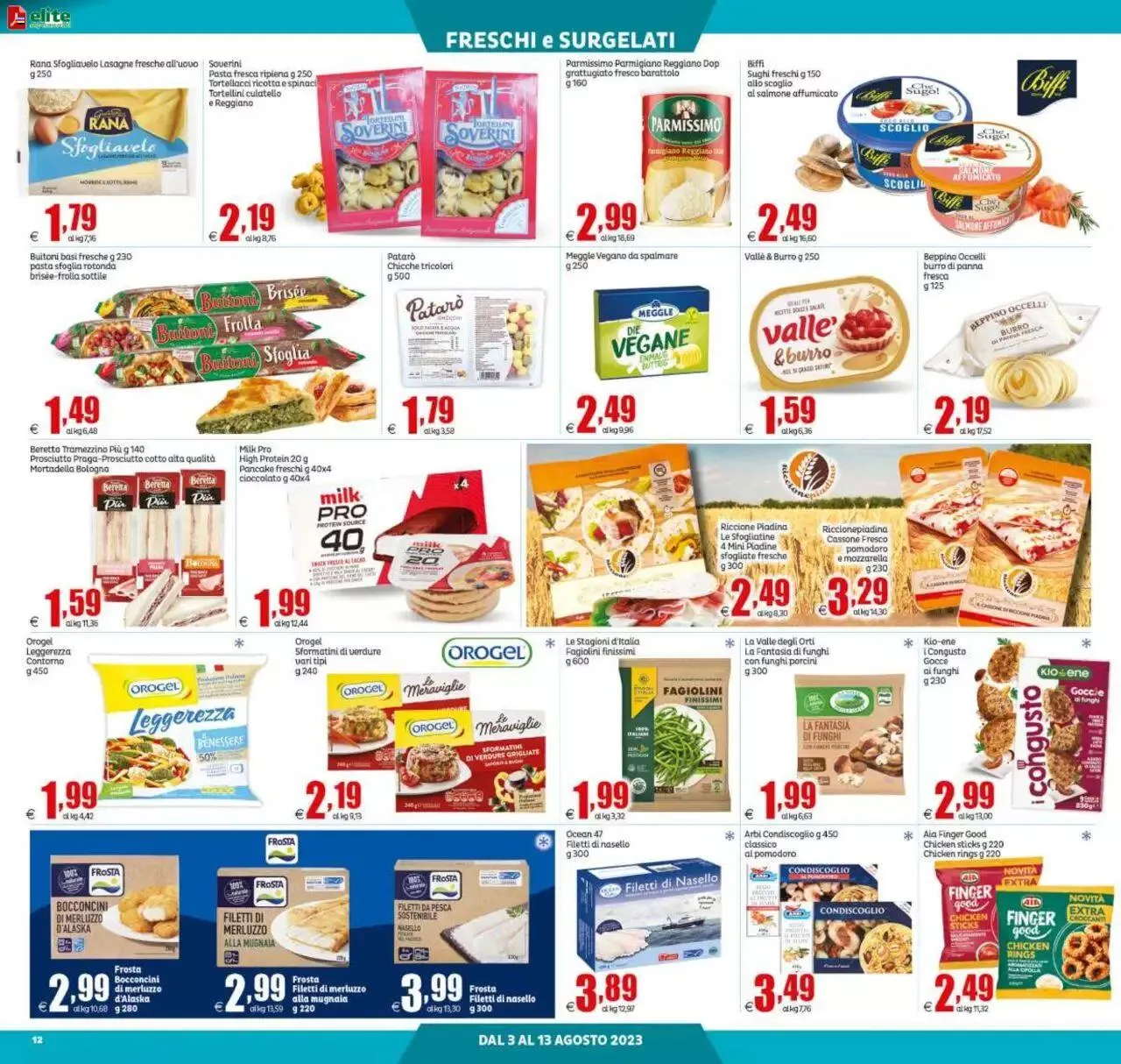 Volantino Elite Supermercati da 3 agosto a 13 agosto di 2023 - Pagina del volantino 12