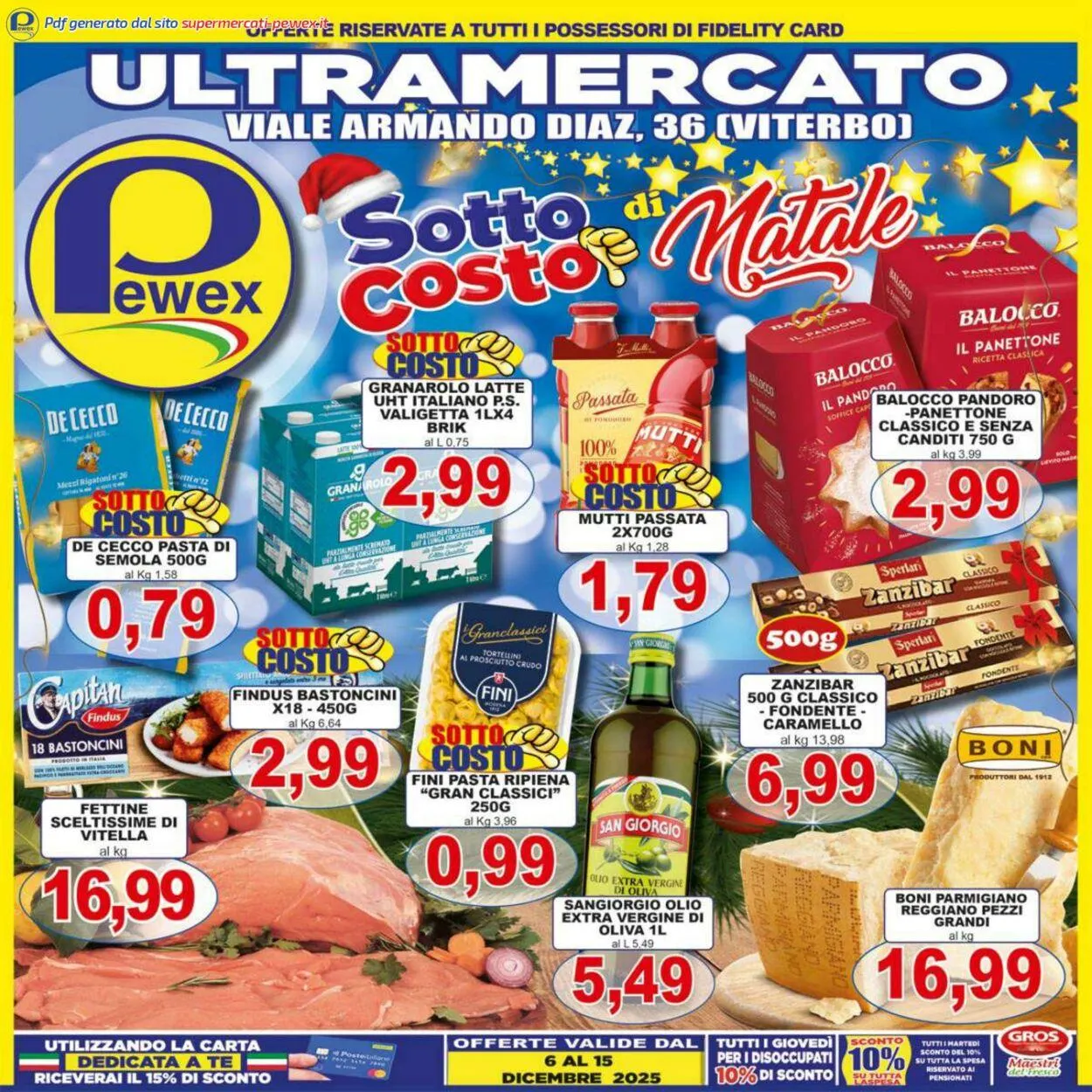 Pewex Volantino attuale da 15 dicembre a 29 dicembre di 2025 - Pagina del volantino 1